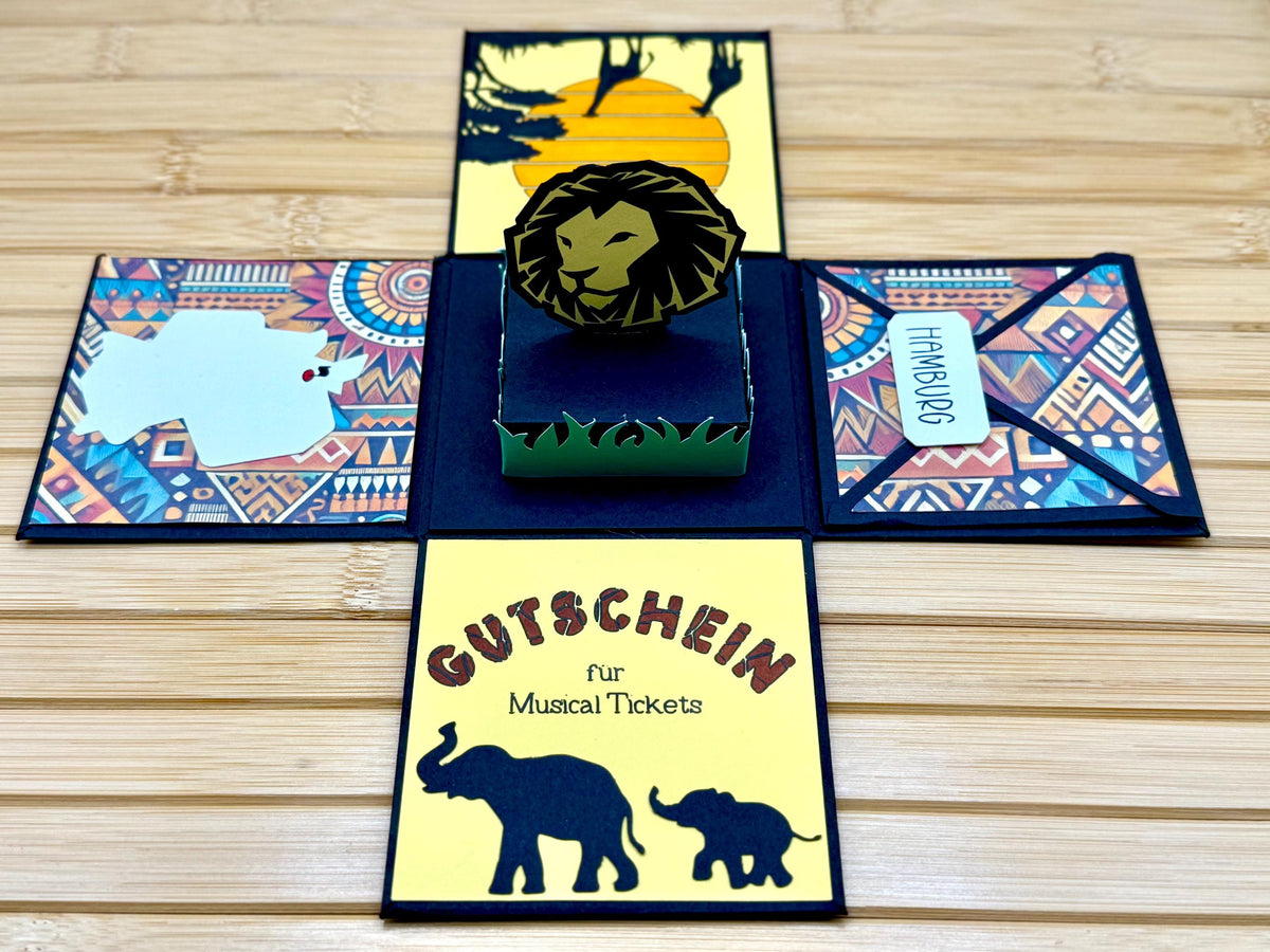 Explosionsbox Musical – Löwen-Design – Bild 7