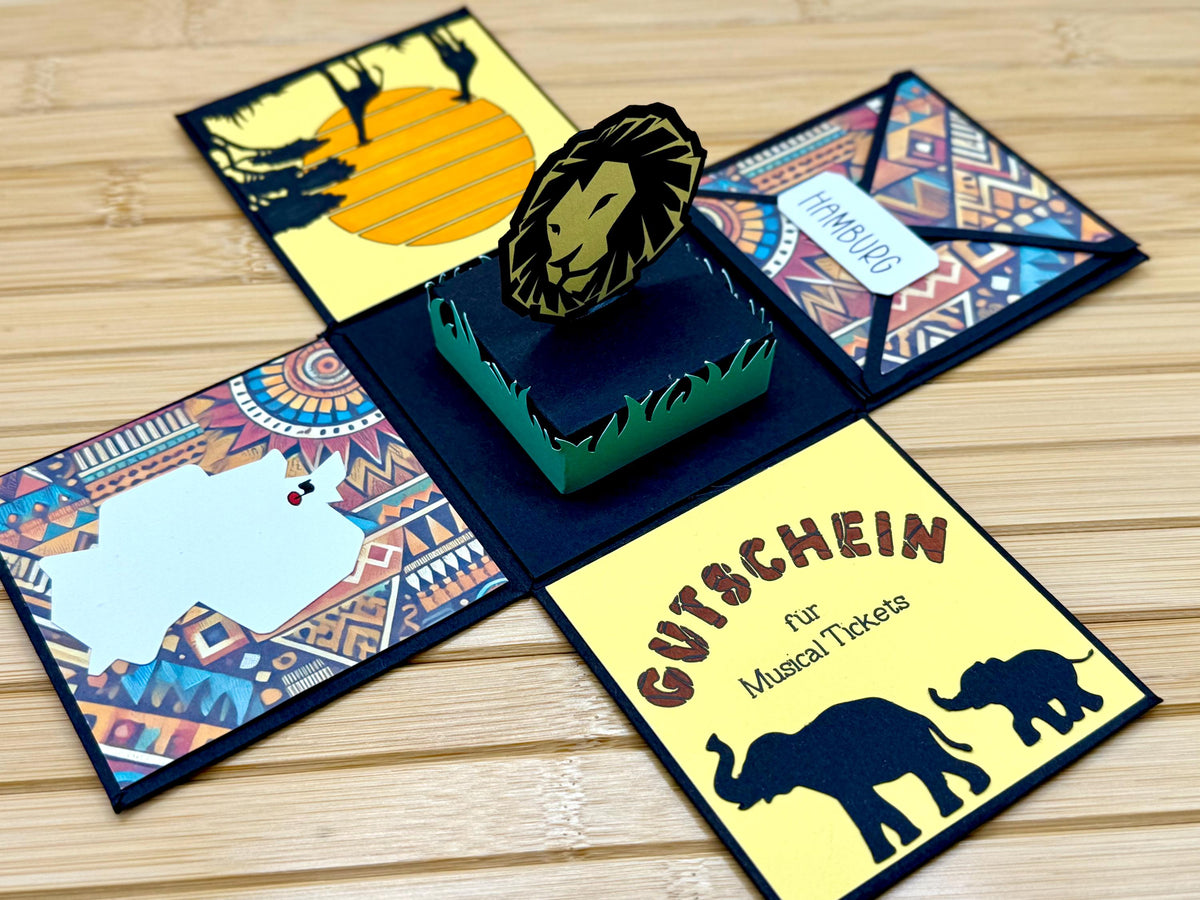 Explosionsbox Musical – Löwen-Design – Bild 4