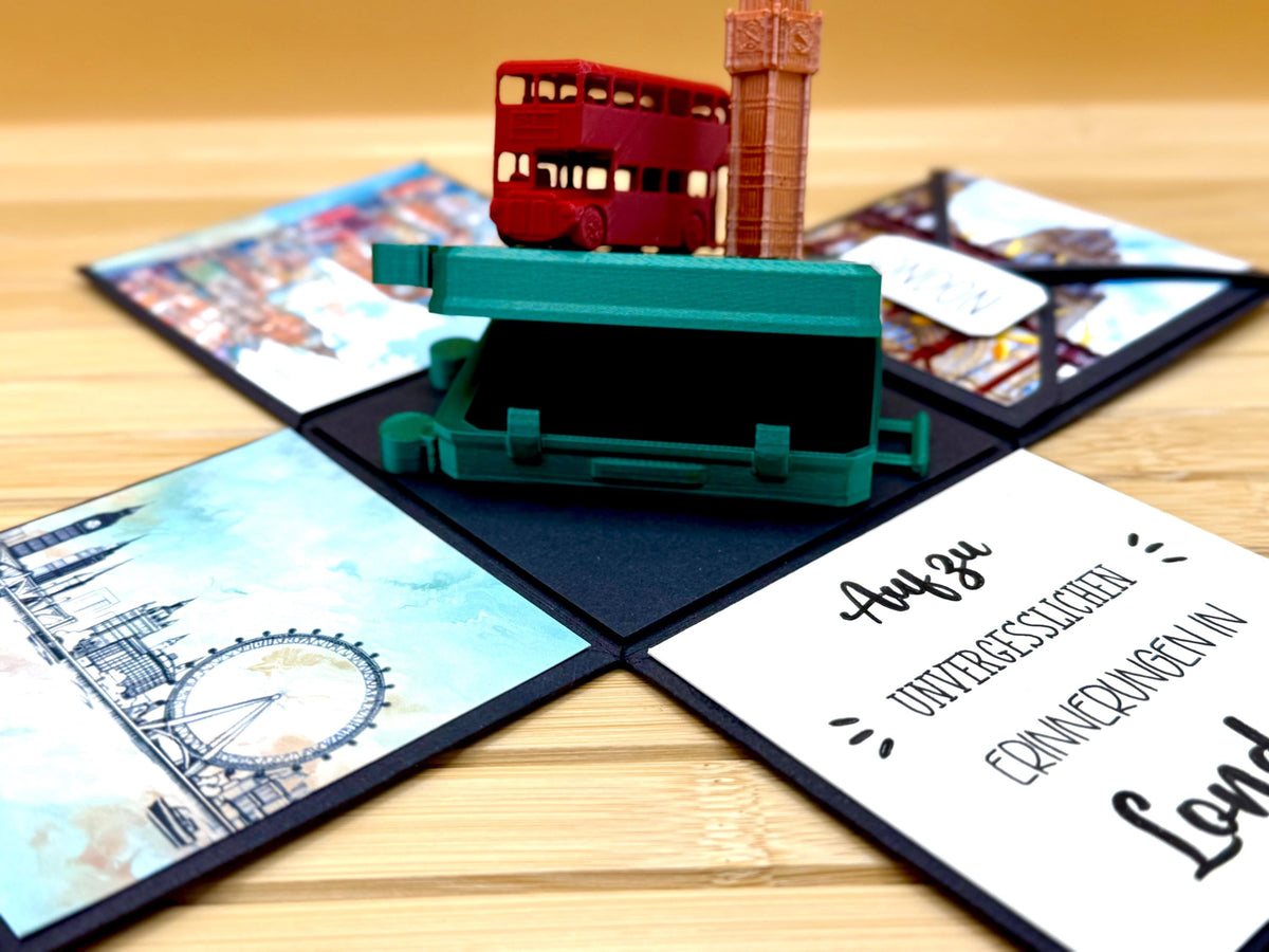 Explosionsbox London – Koffer, Doppeldeckerbus & Big Ben – Bild 7