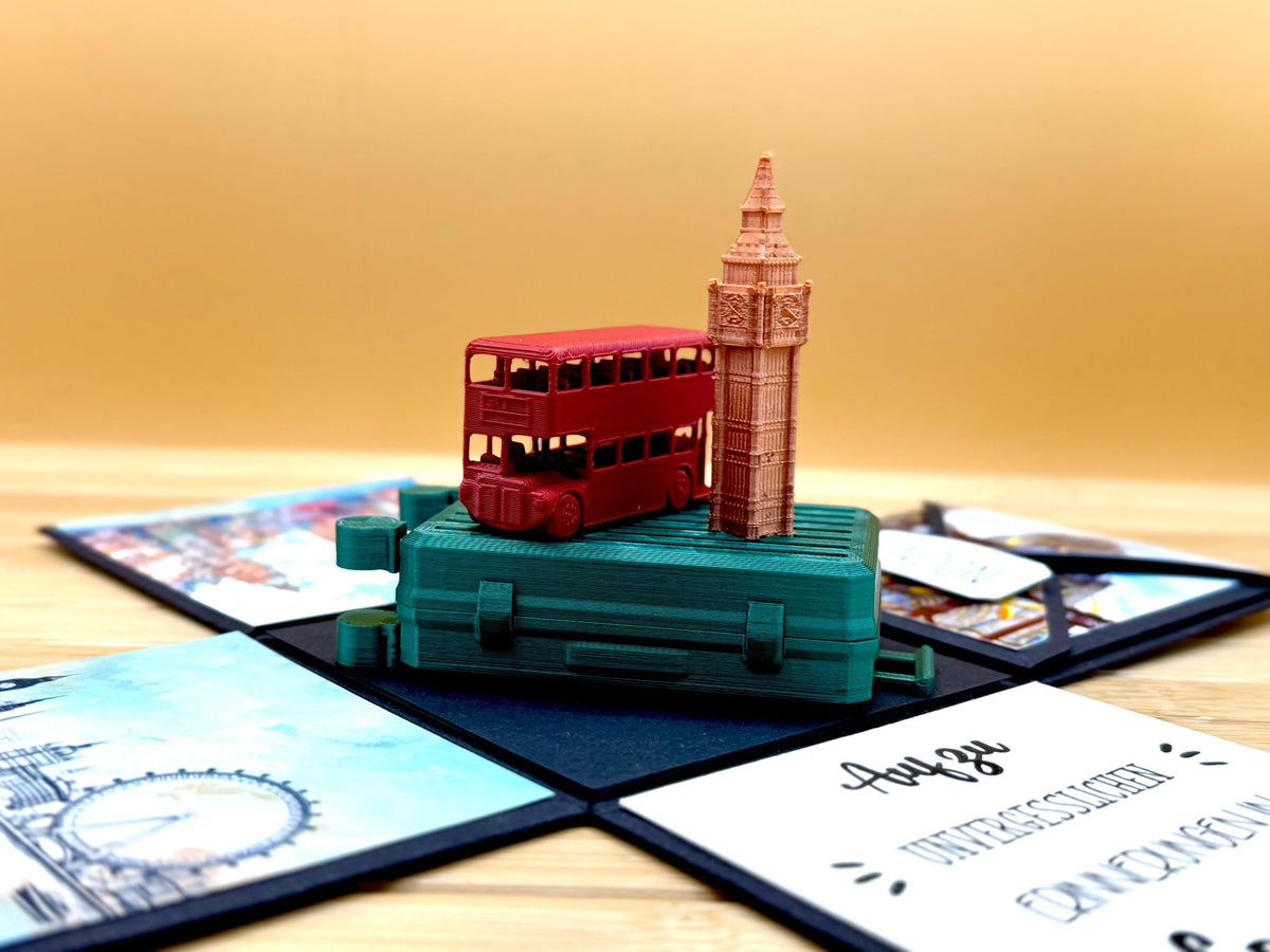 Explosionsbox London – Koffer, Doppeldeckerbus & Big Ben – Bild 6