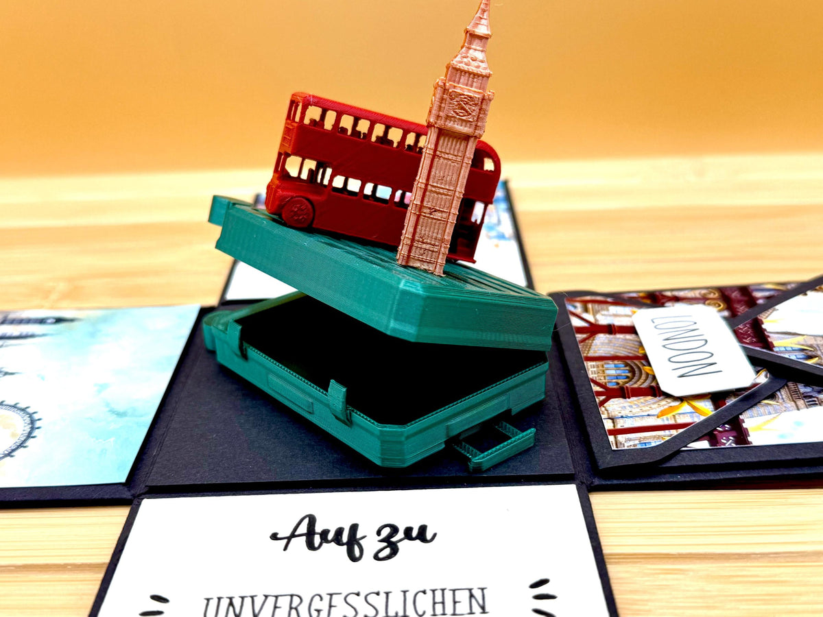 Explosionsbox London – Koffer, Doppeldeckerbus & Big Ben – Bild 9