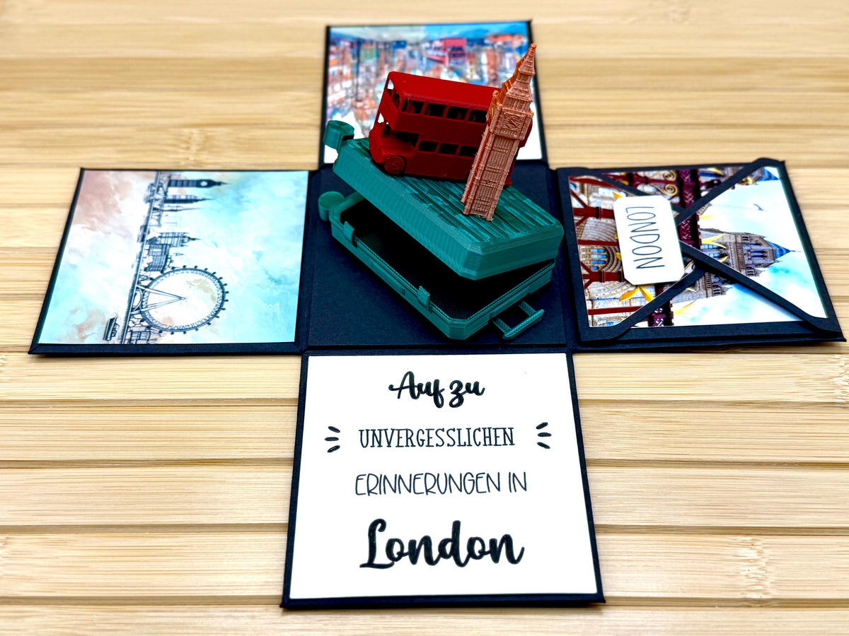 Explosionsbox London – Koffer, Doppeldeckerbus & Big Ben – Bild 8