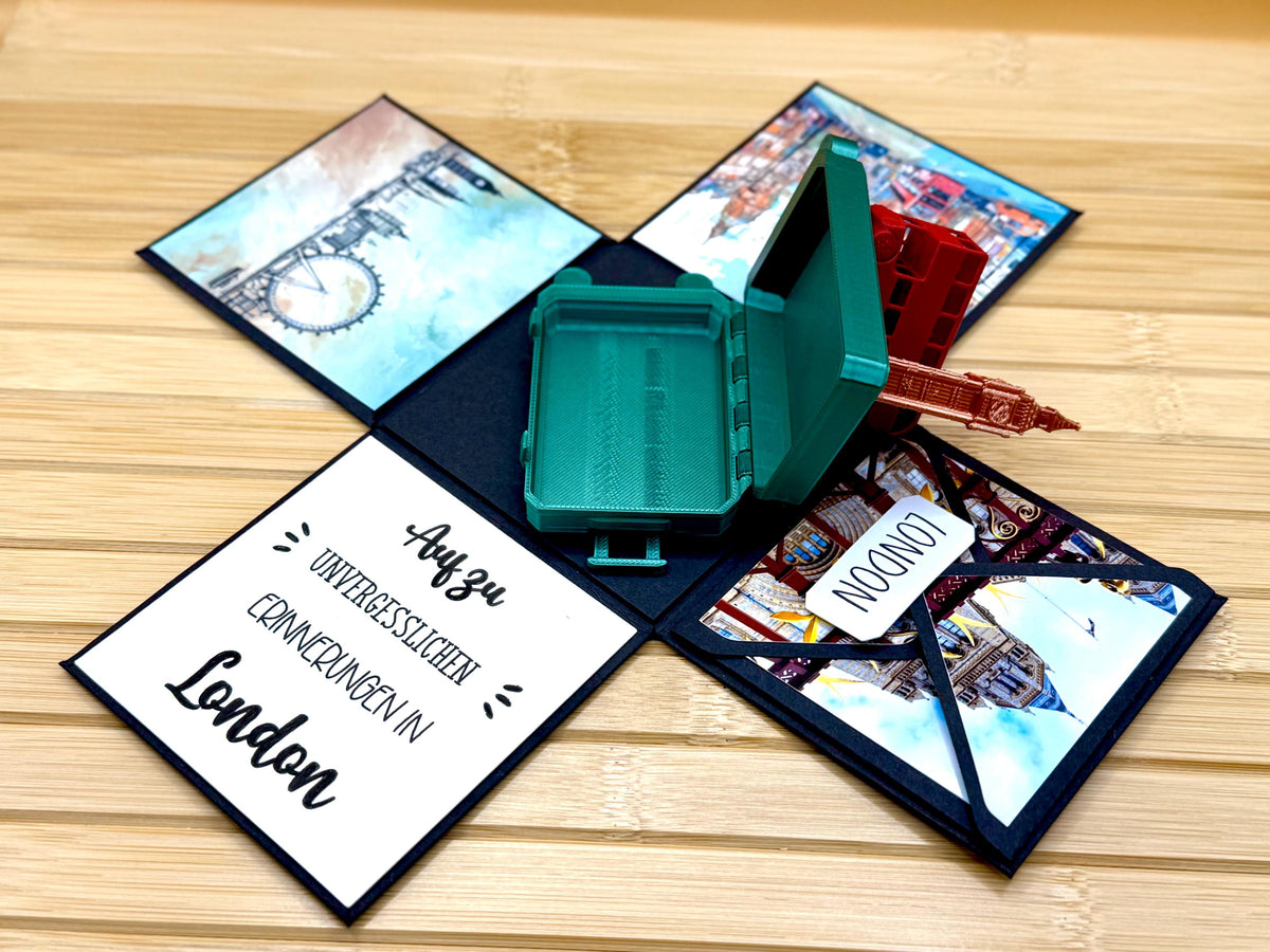 Explosionsbox London – Koffer, Doppeldeckerbus & Big Ben – Bild 10