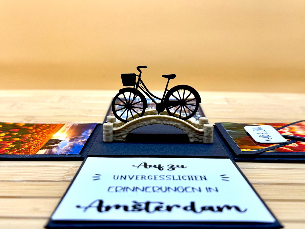 Explosionsbox Amsterdam – Fahrrad auf der Brücke – Bild 8