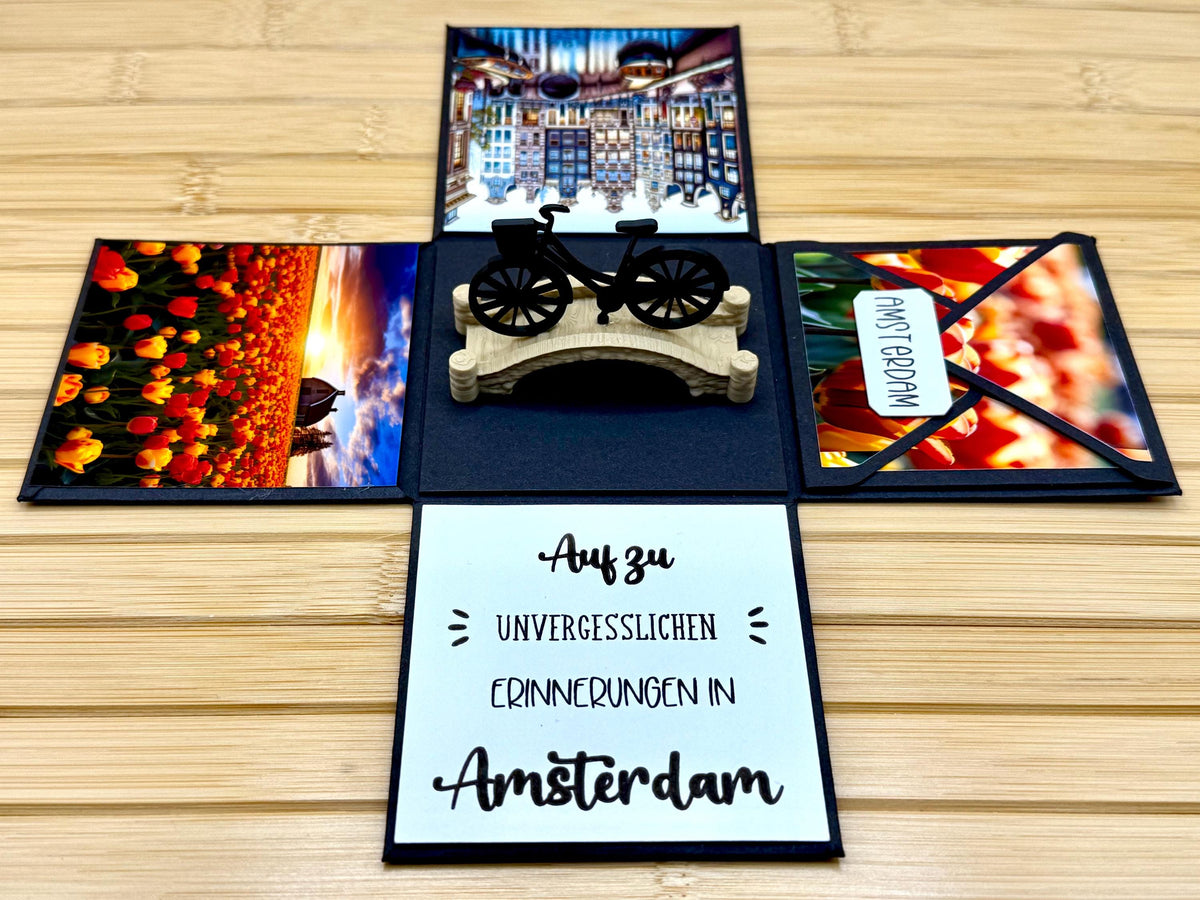 Explosionsbox Amsterdam – Fahrrad auf der Brücke – Bild 7