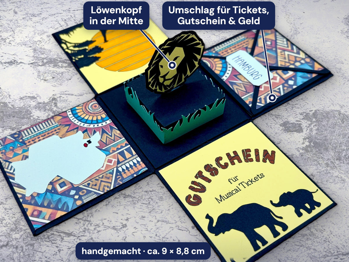 Explosionsbox Musical – Löwen-Design – Bild 2